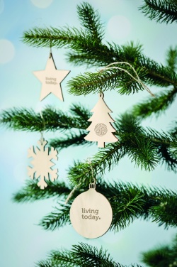 Logo trade advertising product photo of: Snowflake Tree hanger